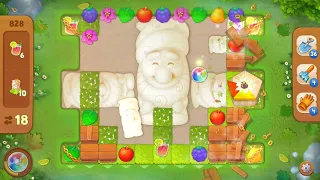 Gardenscapes Level 828 NO BOOSTERS