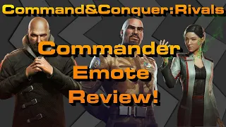 C&C Rivals: Commander Emote Review! (During Gameplay)