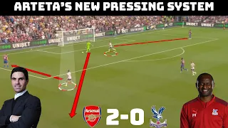 Arteta's Pressing Structure - Tactical analysis : Arsenal 2-0 Crystal Palace