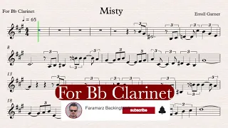 Misty - Errol Garner - Play along for Bb Clarinet
