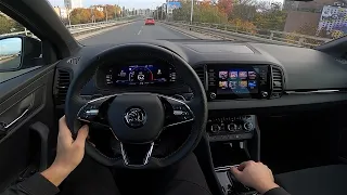 2022 Skoda Karoq SportLine [1.5 TSI, 150 HP] POV Test ride (Exterior, interior details) #44 CARiNIK