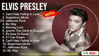 Elvis Presley Greatest Hits ~ Can't Help Falling In Love, Suspicious Minds, Jailhouse Rock, My Way