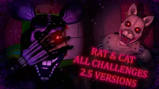 FNAC 3 Custom Night "But Better" - Rat & Cat All Challenges on 2.5 Versions