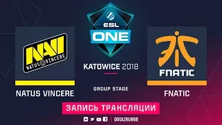 Natus Vincere vs Fnatic, ESL One Katowice [Jam, Maelstorm]