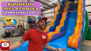 Sunnfun Inflatables Unboxing 18ft Water Slide