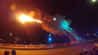 🇻🇳 Dragon Bridge, "Angry Dragon" spits fire Saturday night! Da Nang