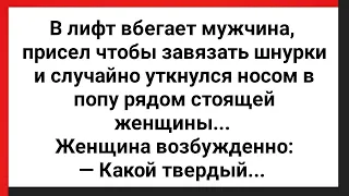 Мужик Носом в Лифте Сделал Женщине Приятно! Сборник Свежих Анекдотов! Юмор!