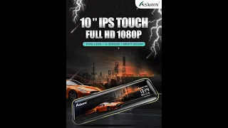 룸미러 블랙박스 알리익스프레스 가성비쩌는 제품 Asawin H5C 1080P 10inch DVR IPS camera recorder rear view