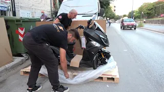 unboxing 2021 SYM JET 14 scooter 125cc