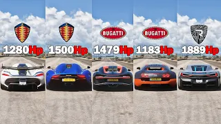 FH5 ACCELERATION Battle | P1, Agera R, Laferrari,Veyron, Jesko, ONE1, Agera Rs,Divo, Rgera, Nevera