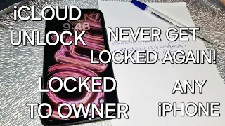 UNLOCK iCLOUD on ANY iPhone Locked to Owner✔️Never Get Locked Out Again!✔️