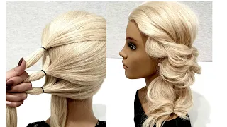 Быстрая прическа из Резинок. Просто сделать СЕБЕ! Fast Hairstyle. Just Make Yourself!