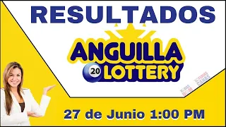 Loteria Anguilla Lottery 1:00 PM Lunes 27 de Junio del 2022