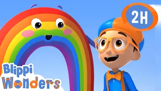 Rainbow Colors | Blippi Wonders | Moonbug Kids - Play and Learn