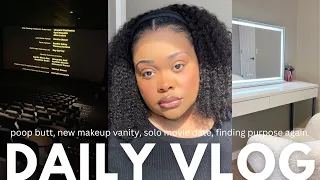 VLOG | Y'ALL BE GOIN LIKE THAT?!... NEW MAKEUP VANITY, SOLO MOVIE DATE, LOADED SWEET POTATO RECIPE