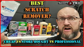 Best Scratch Remover for Automotive Paint?  Cheap vs Store Bought vs Professional vs Toothpaste?!??