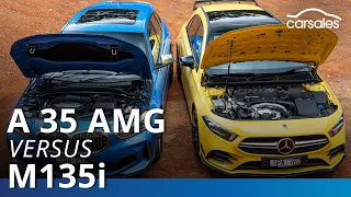 2020 Mercedes-AMG A35 v BMW M135i Comparison Test @carsales