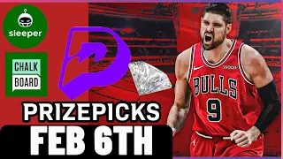 NBA PRIZEPICKS | CHALKBOARD | SLEEPER | PROP PICKS | TUESDAY | 2/6/2024 | NBA BETTING | BET PROPS