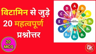 विटामिन महत्वपूर्ण प्रश्न | Vitamins Gk Tricks |  Vitamins Gk Question | GK question in hindi