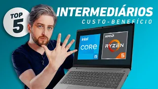 Melhor NOTEBOOK Core i5 ou Ryzen 5 Custo Benefício 2023 💻 TOP 5 intermediários para comprar no BR