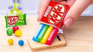 Amazing KITKAT Cake | Best SWEETS Miniature RAINBOW Chocolate Cake Decorating | Yummy KitKat Recipe