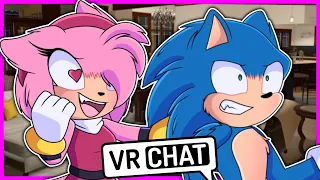 Movie Sonic Meets Movie Amy In VRCHAT!!