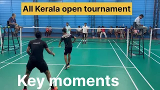 ALL KERALA OPEN BADMINTON TOURNAMENT |AMBILI& ARUN ,JASEEM&RIJESH | QUARTER FINAL