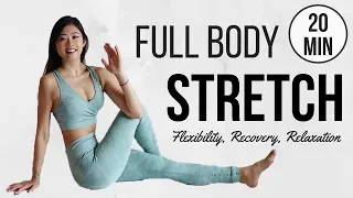 20 min Full Body Stretch for Flexibility, Reducing Bloating, Pain Relief & Recovery ◆ Emi ◆