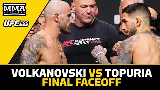 Alexander Volkanovski, Ilia Topuria Stone Cold In Tense Final Faceoff | UFC 298 | MMA Fighting