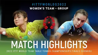 Highlights | Li Yu-Jhun (TPE) vs Linda Bergstrom (SWE) | WT Grps | #ITTFWorlds2022