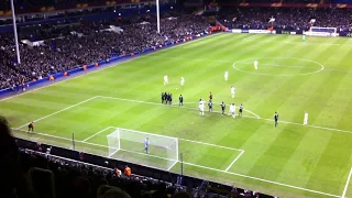 Gareth Bale AMAZING Free-Kick vs Olympique Lyonnais 2-1 Europa League
