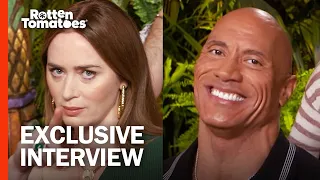 Dwayne Johnson, Emily Blunt, & the ‘Jungle Cruise’ Stars Get Very Un-Disney In Hilarious Interview