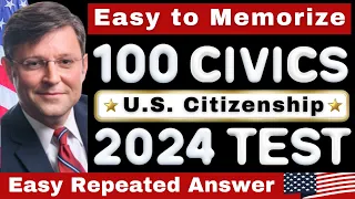 2024 Random 100 Civics Test Questions/Direct Answers US Citizenship Interview | Ciudadania Americana