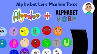 Alphabet Lore Marble Race in Algodoo Part 1