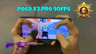 KING OF TDM🔥 Poco X3 Pro 90 Fps HANDCAM 4 Finger + Full GYRO | Gameplay 2023 PUBG Mobile/BGMI