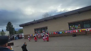 Amazing St. Pius School cultural food plus dancing of Poland, Italy, and Indian.