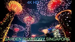 [4K HD ] GARDENS BY THE BAY || GARDEN RHAPSODY LIGHT SHOW || SINGAPORE ||