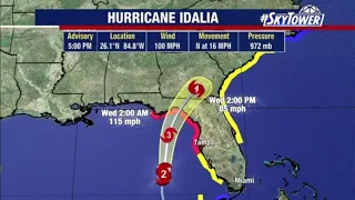 Hurricane Idalia reaches Category 2 strength