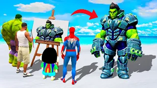 GTA 5 | GTA5 BUT WHATEVER POWERFUL FUTURE HULK SHINCHAN, FRANKLIN & HULK DRAWS COMES TO REAL LIFE