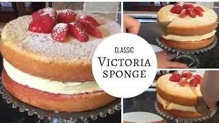 Classic Victoria Sponge Cake 🍰 Recipe & Cook with me