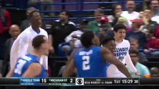 MTSU vs. Michigan St.: Darnell Harris three-pointer