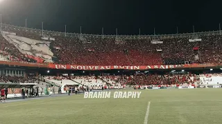 هكذا كانت دخلة انصار العاصمة اليوم في ربع نهائي كأس الكونفيدرالية الإفريقية 🔴⚫️