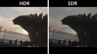 Godzilla HDR vs SDR Comparison (HDR version)