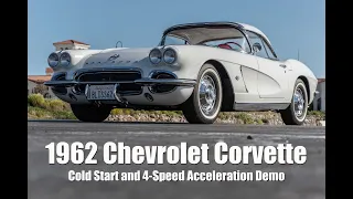 1962 Chevrolet Corvette Cold Start and 4-Speed Acceleration Demo