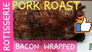 💗 BACON WRAPPED 🤤 AIR FRIED ROTISSERIE PORK ROAST Power Air Fryer Oven Pro 💖 STEP-BY-STEP TUTORIAL