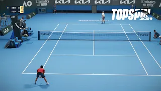 Top Spin 2K25 - SUPER TIE BREAK - Roger Federer Vs Matteo Berrettini - Australian Open (PS5)