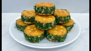 Закуска на Крекерах Устройте Новогодний Сюрприз / Новогодняя Закуска 2023 / Snack on Crackers