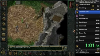 Baldur's Gate (Original) Hardcore No Reload Glitchless Solo Run in 43 minutes and 49 seconds