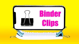 11 Binder Clips Life Hacks 📎 Binder Clips Life hacks and Tricks