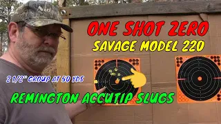 One Shot Zero Savage Model 220